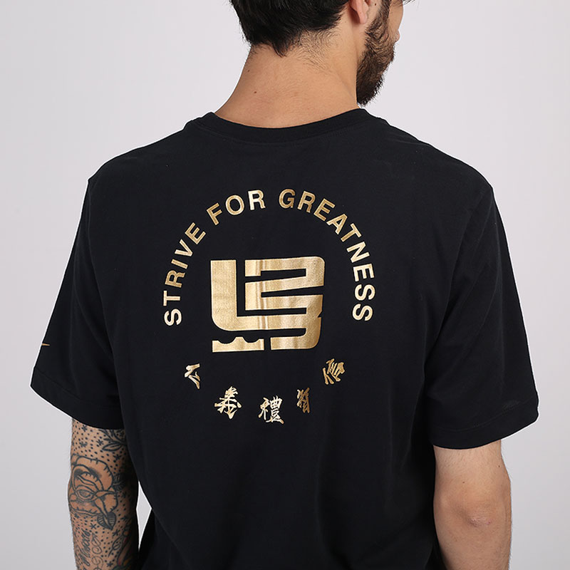 мужская черная футболка Nike Dri-FIT LeBron  CV1057-010 - цена, описание, фото 4